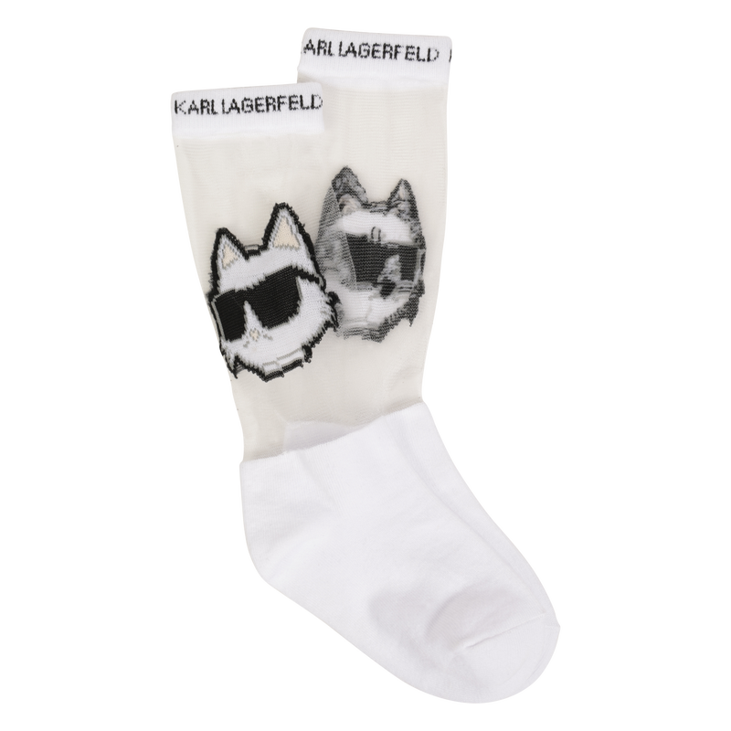 Socken mit Ajourmuster KARL LAGERFELD KIDS 
                        M&Auml;DCHEN