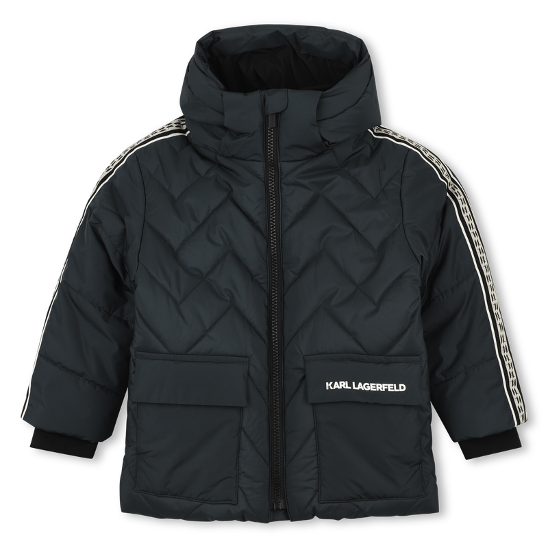 Steppjacke mit Kapuze KARL LAGERFELD KIDS 
                        JUNGE