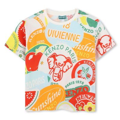 Kurz&auml;rmliges Baumwoll-Shirt KENZO KIDS JUNGE