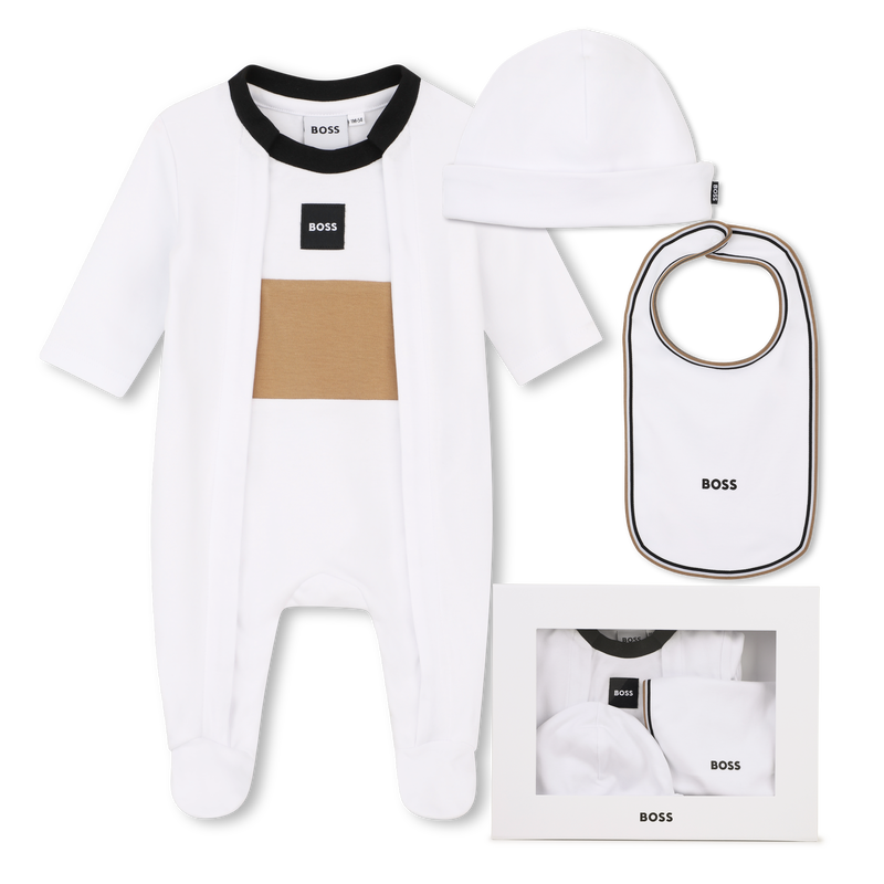 Pyjama-Set mit M&uuml;tze und L&auml;tzchen BOSS 
                        JUNGE