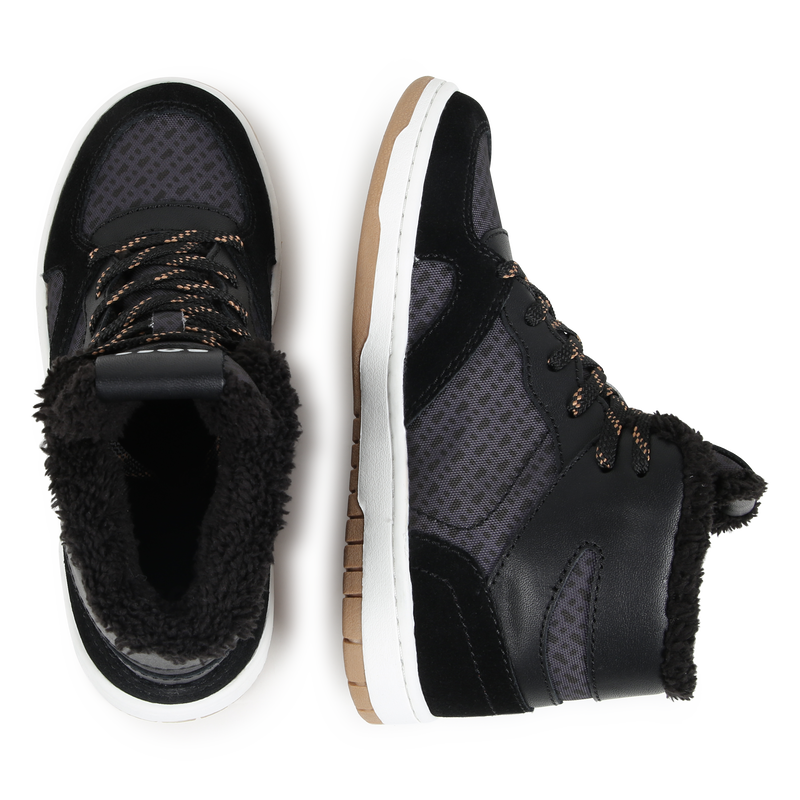 Leder-Sneakers zum Schn&uuml;ren BOSS 
                        JUNGE