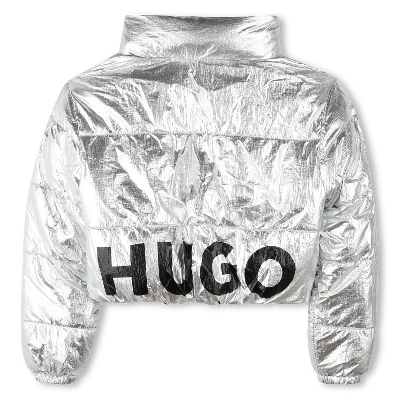 Kurze Wende-Winterjacke HUGO 
                        M&Auml;DCHEN