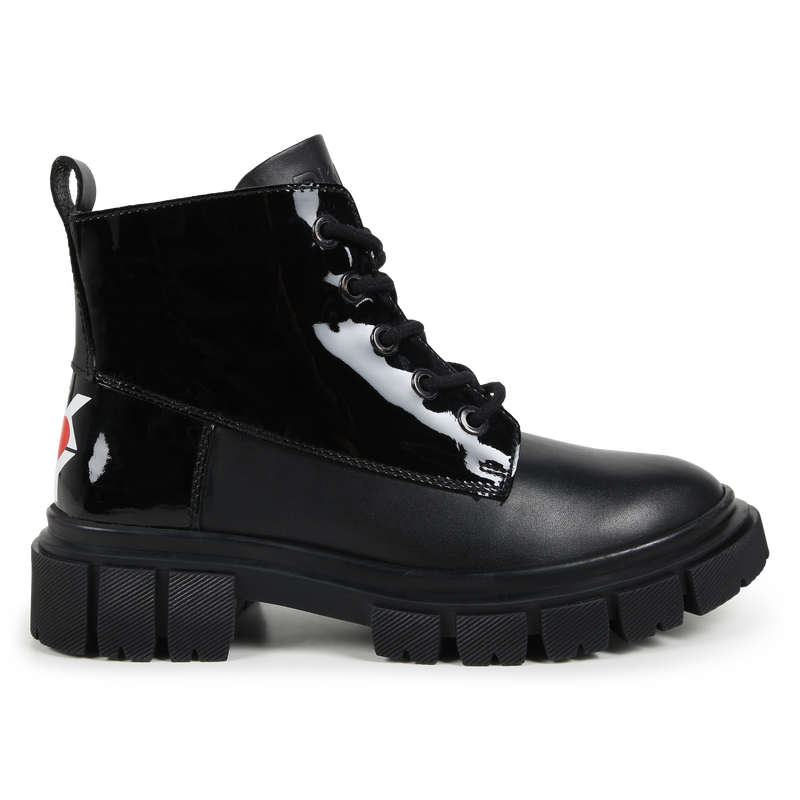 Leder-Stiefeletten mit Zipper DKNY 
                        M&Auml;DCHEN