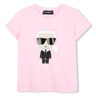 T-shirt illustration choupette KARL LAGERFELD KIDS 
                    M&Auml;DCHEN