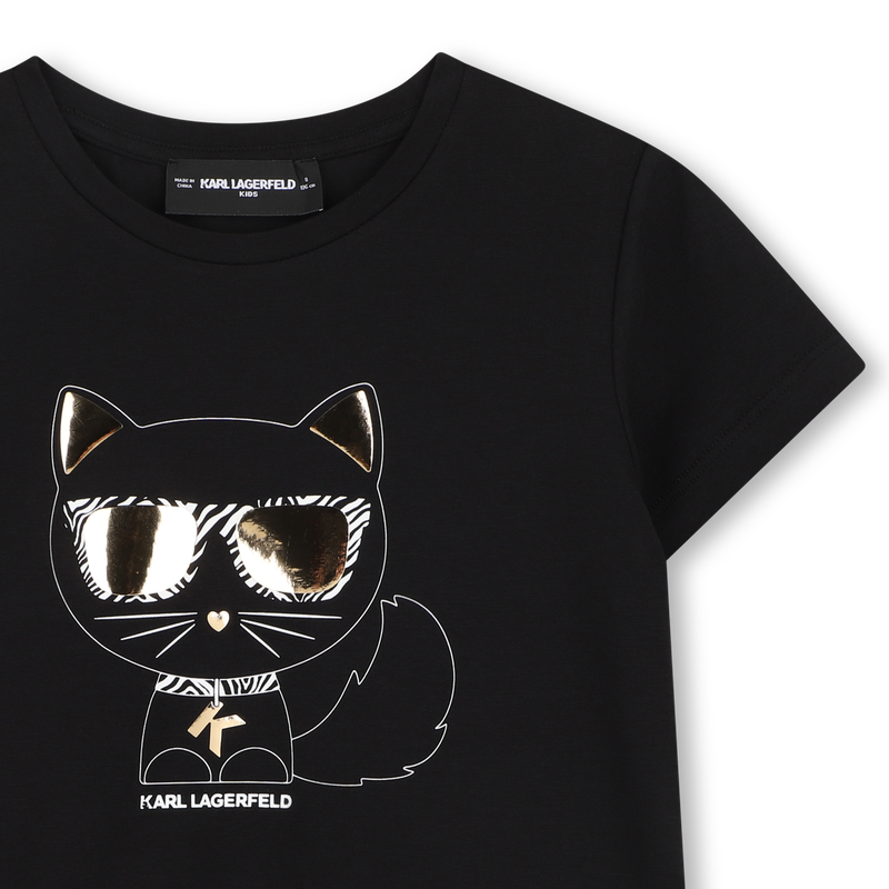 T-SHIRT ILLUSTRATION CHOUPETTE KARL LAGERFELD KIDS 
                        M&Auml;DCHEN