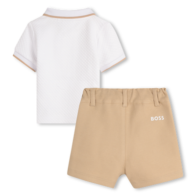 Set aus Polohemd und Shorts BOSS JUNGE