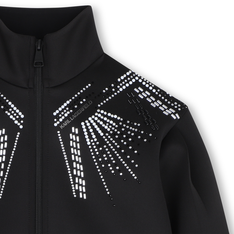 Stehkragen-Cardigan KARL LAGERFELD KIDS 
                        M&Auml;DCHEN