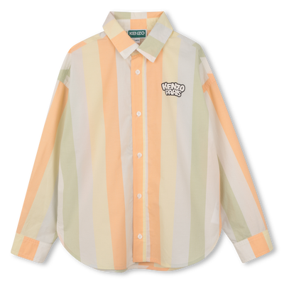 Gestreiftes langarmhemd KENZO KIDS JUNGE