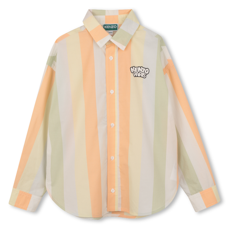 Gestreiftes langarmhemd KENZO KIDS 
                        JUNGE