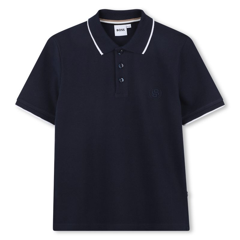 Gerades Baumwoll-Poloshirt BOSS 
                        JUNGE