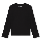 Langarmshirt mit Motiv KARL LAGERFELD KIDS 
                    M&Auml;DCHEN