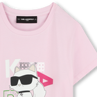 Bedrucktes T-Shirt KARL LAGERFELD KIDS 
                    M&Auml;DCHEN