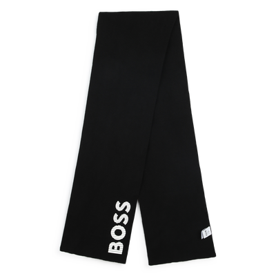 Strickschal aus Baumwolle BOSS JUNGE