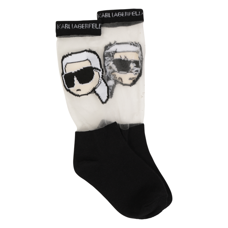 Socken mit Ajourmuster KARL LAGERFELD KIDS 
                        M&Auml;DCHEN