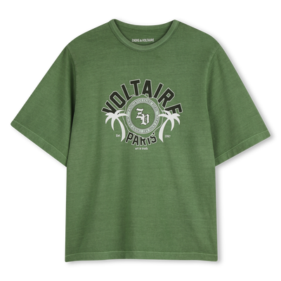 KURZ&Auml;RMELIGES T-SHIRT ZADIG & VOLTAIRE JUNGE