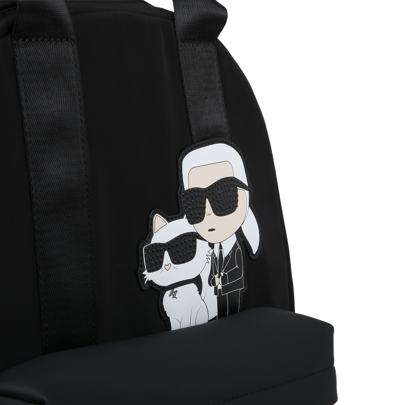 Rucksack mit Badge KARL LAGERFELD KIDS 
                        M&Auml;DCHEN