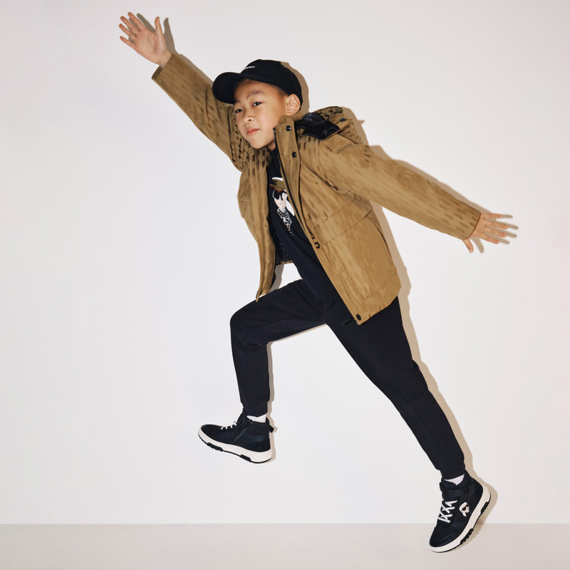 High-Top-Sneaker aus Leder KARL LAGERFELD KIDS 
                    JUNGE