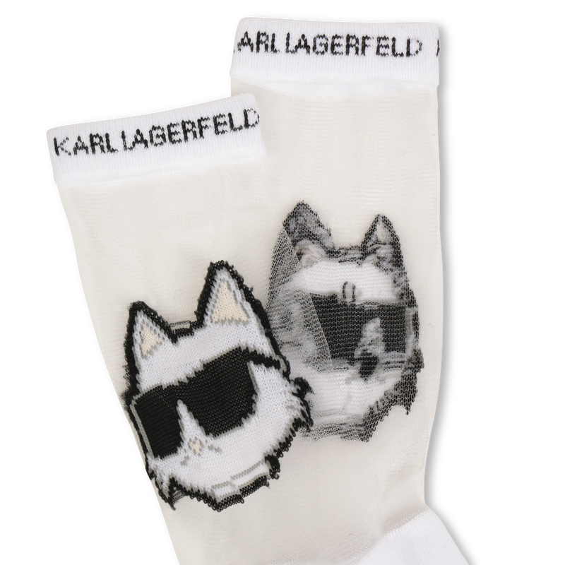 Socken mit Ajourmuster KARL LAGERFELD KIDS 
                        M&Auml;DCHEN
