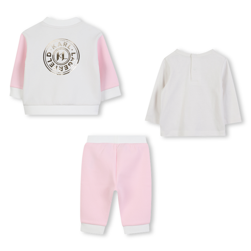 3-teiliges Jogging-Set KARL LAGERFELD KIDS 
                        M&Auml;DCHEN