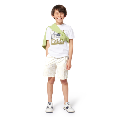 Kurzarmshirt aus Baumwolle BOSS JUNGE