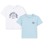 T-shirts im zweierpack, HIMMELBLAU, hi-res