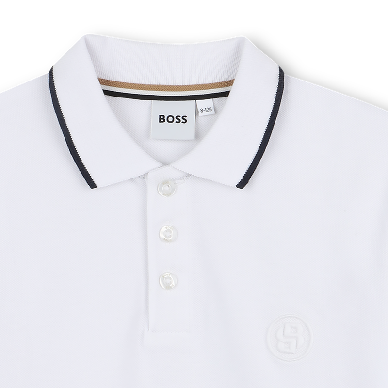 Gerades Baumwoll-Poloshirt BOSS 
                        JUNGE