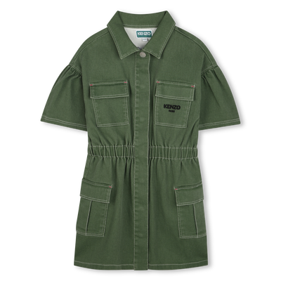 Safari-Kleid aus Baumwolle KENZO KIDS M&Auml;DCHEN