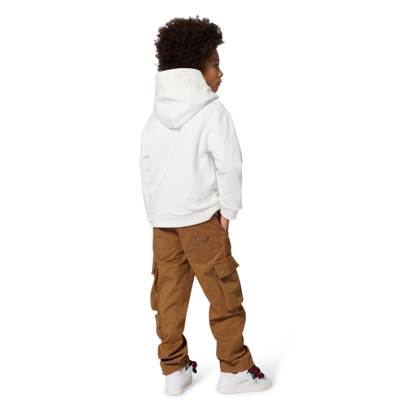 Bestickte bedruckte Hose mit PA-Logo LANVIN 
                        JUNGE