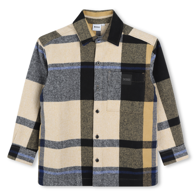Langärmliges Baumwoll-Hemd BOSS JUNGE