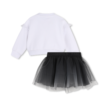 Sweat- und Rockset KARL LAGERFELD KIDS M&Auml;DCHEN