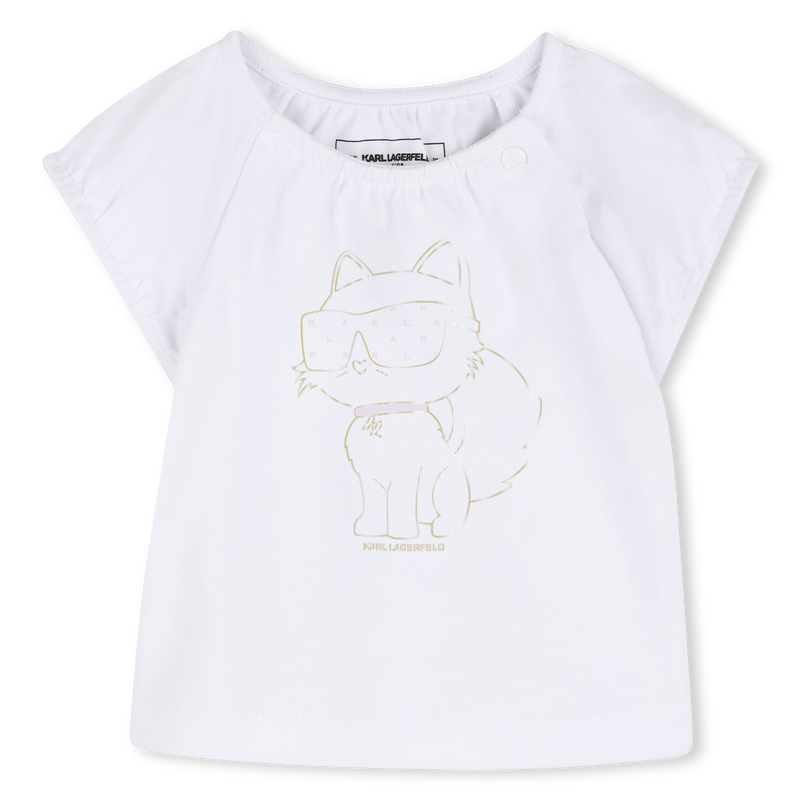 SET AUS T-SHIRT UND ROCK KARL LAGERFELD KIDS 
                        M&Auml;DCHEN