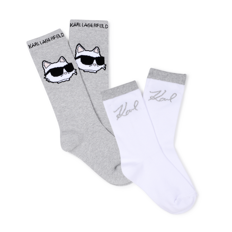 Set mit 2 paar socken KARL LAGERFELD KIDS 
                        M&Auml;DCHEN