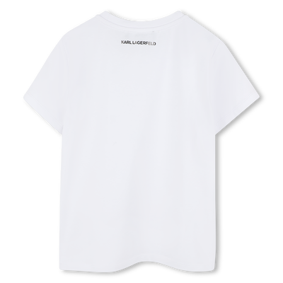 T-Shirt mit Strassbesatz KARL LAGERFELD KIDS M&Auml;DCHEN