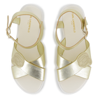 Sandalen aus rindsleder KARL LAGERFELD KIDS 
                    M&Auml;DCHEN