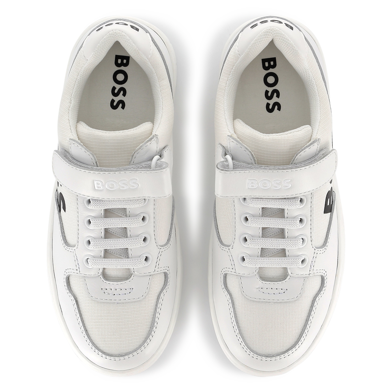 Schn&uuml;rsneaker mit Klett BOSS 
                        JUNGE