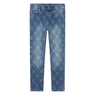 Enge Jeans mit Druck HUGO M&Auml;DCHEN