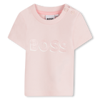 T-Shirt mit gl&auml;nzendem Druck BOSS 
                    M&Auml;DCHEN