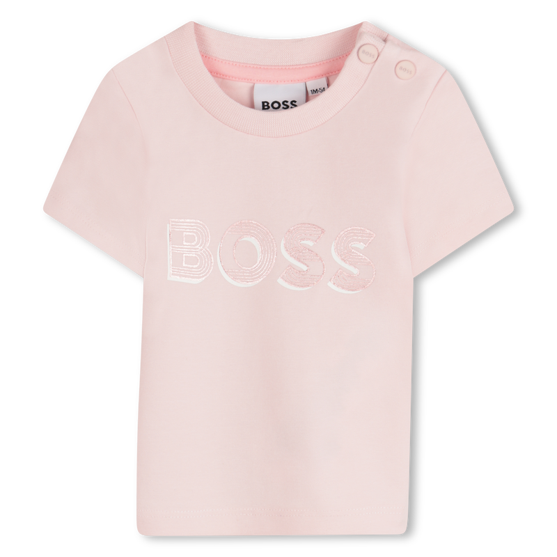 T-Shirt mit gl&auml;nzendem Druck BOSS 
                        M&Auml;DCHEN