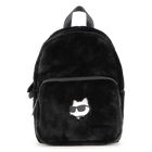 Kleiner Rucksack aus flauschigem Fleece KARL LAGERFELD KIDS 
                    M&Auml;DCHEN