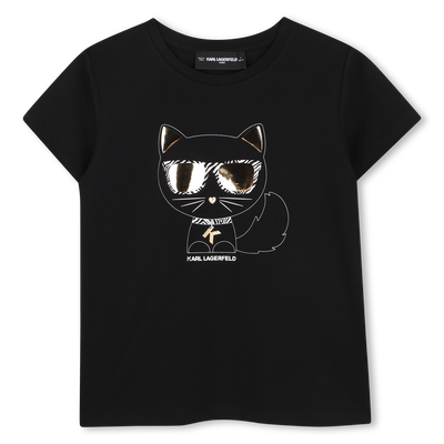 T-SHIRT ILLUSTRATION CHOUPETTE KARL LAGERFELD KIDS M&Auml;DCHEN