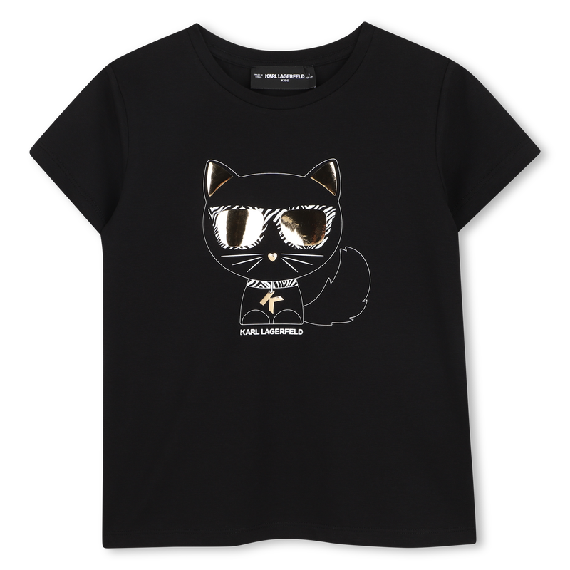 T-SHIRT ILLUSTRATION CHOUPETTE KARL LAGERFELD KIDS 
                        M&Auml;DCHEN