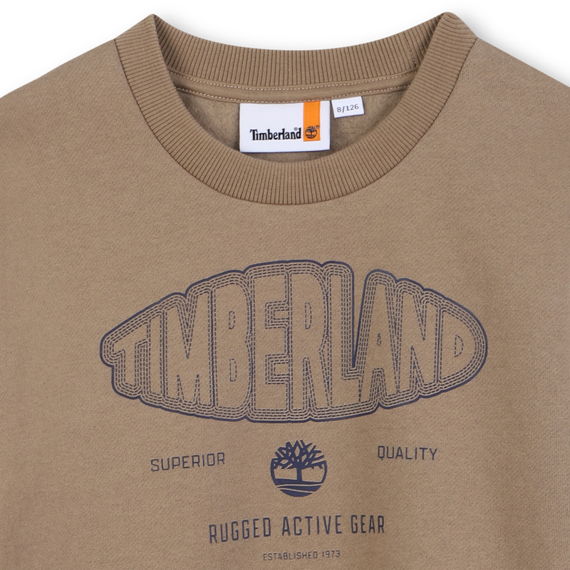 Sweatshirt aus geb&uuml;rstetem Fleece TIMBERLAND 
                        JUNGE