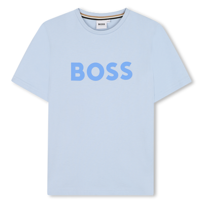 Kurz&auml;rmliges Baumwollshirt BOSS JUNGE