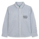 Gestreiftes Hemd aus Baumwolle KENZO KIDS 
                    JUNGE