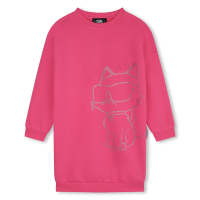 Gerades Kleid mit Strass KARL LAGERFELD KIDS M&Auml;DCHEN