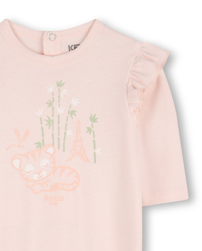 PAJAMA, HUT UND L&Auml;TZCHEN SET KENZO KIDS 
                        M&Auml;DCHEN