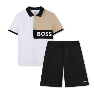 Polo und Shorts aus Baumwolle BOSS JUNGE