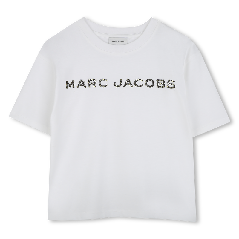 Baumwoll-T-Shirt mit Strass MARC JACOBS 
                        M&Auml;DCHEN