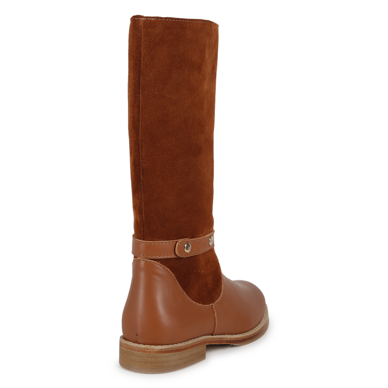 Stiefel aus zwei Lederarten CHLOE 
                        M&Auml;DCHEN