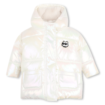 Steppjacke mit Kapuze KARL LAGERFELD KIDS M&Auml;DCHEN